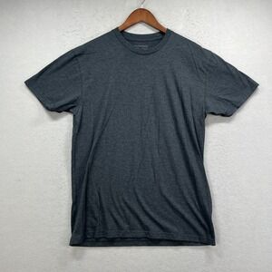 Fresh Clean Threads Tee Mens Large Charcoal Heather Crew Neck StratuSoft Basic